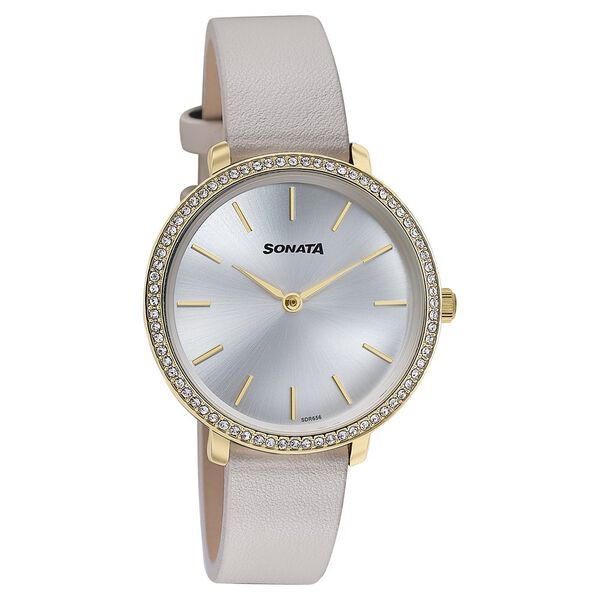 Sonata Wedding Edit Quartz Analog Silver Dial Stainless Steel Strap Watch For Women - image number 2