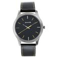 Sonata Quartz Analog Black Dial Leather Strap Watch for Men - image number 1