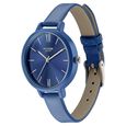 Sonata Poze Quartz Analog Blue Dial Leather Strap Watch for Women - image number 3