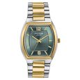 Poze By Sonata Quartz Analog Green Dial Two Toned Metal Strap Watch For Men - image number 1