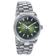 Sonata Poze Quartz Analog Green Dial Silver Color Metal Strap Watch For Men - image number 2