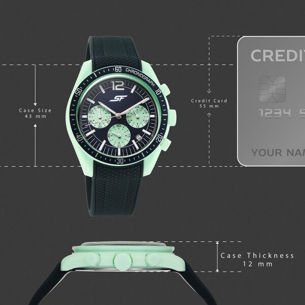 SF Genesis Bold Chronograph Watch for Men with Blue Strap - image number 3