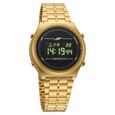 SF CirQle Digital Black Dial Golden Stainless Steel Strap Watch For Men - image number 1