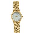 Poze Poze Quartz Analog White Dial Golden Metal Strap Watch For Women - image number 1