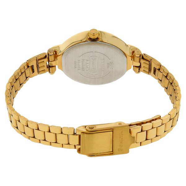 Sonata Quartz Analog Champagne Dial Stainless Steel Strap Watch for Women - image number 3