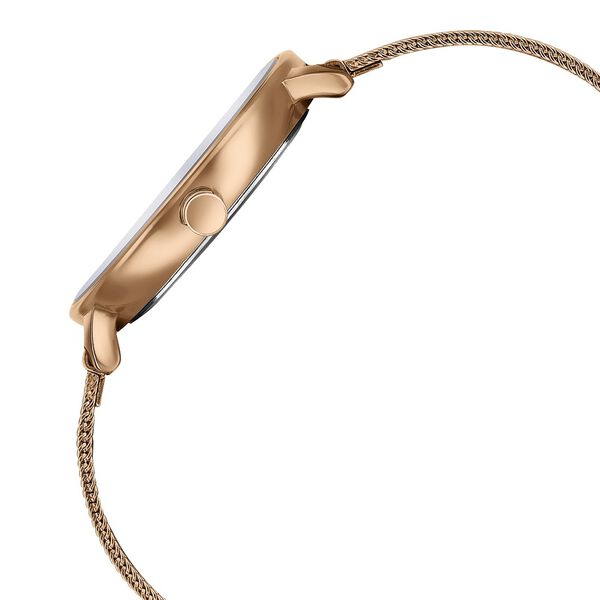 Sonata Sleek Quartz Analog Black Dial Rose Gold Stainless Steel Strap Watch for Women - image number 3