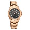 Sonata Poze Quartz Analog Black Dial Rose Gold Stainless Steel Strap Watch For Men - image number 1