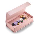 Key Chain Watch By Sonata Quartz Analog Golden Dial Purple Leather Key Chain Strap Watch For Women - image number 4