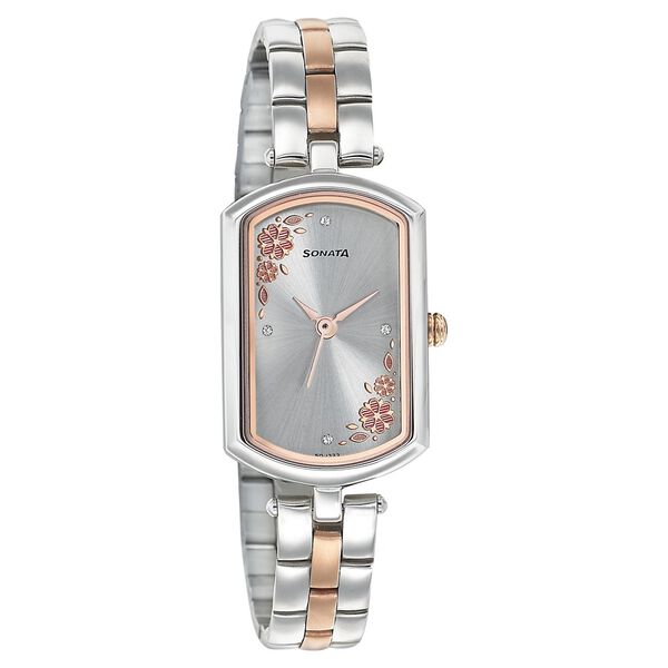 Sonata Wedding Silver Dial Women Watch With Stainless Steel Strap - image number 0