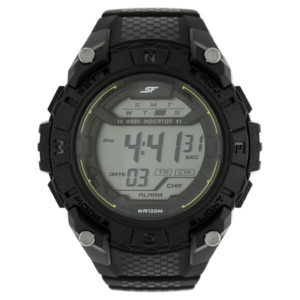SF Digital Dial Plastic Strap Watch for Men - image number 0