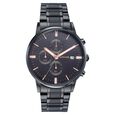 Sonata Wedding Edit Quartz Multifunction Black Dial Stainless Steel Strap Watch For Men - image number 1