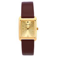 Sonata Quartz Analog Champagne Dial Leather Strap Watch for Men - image number 0