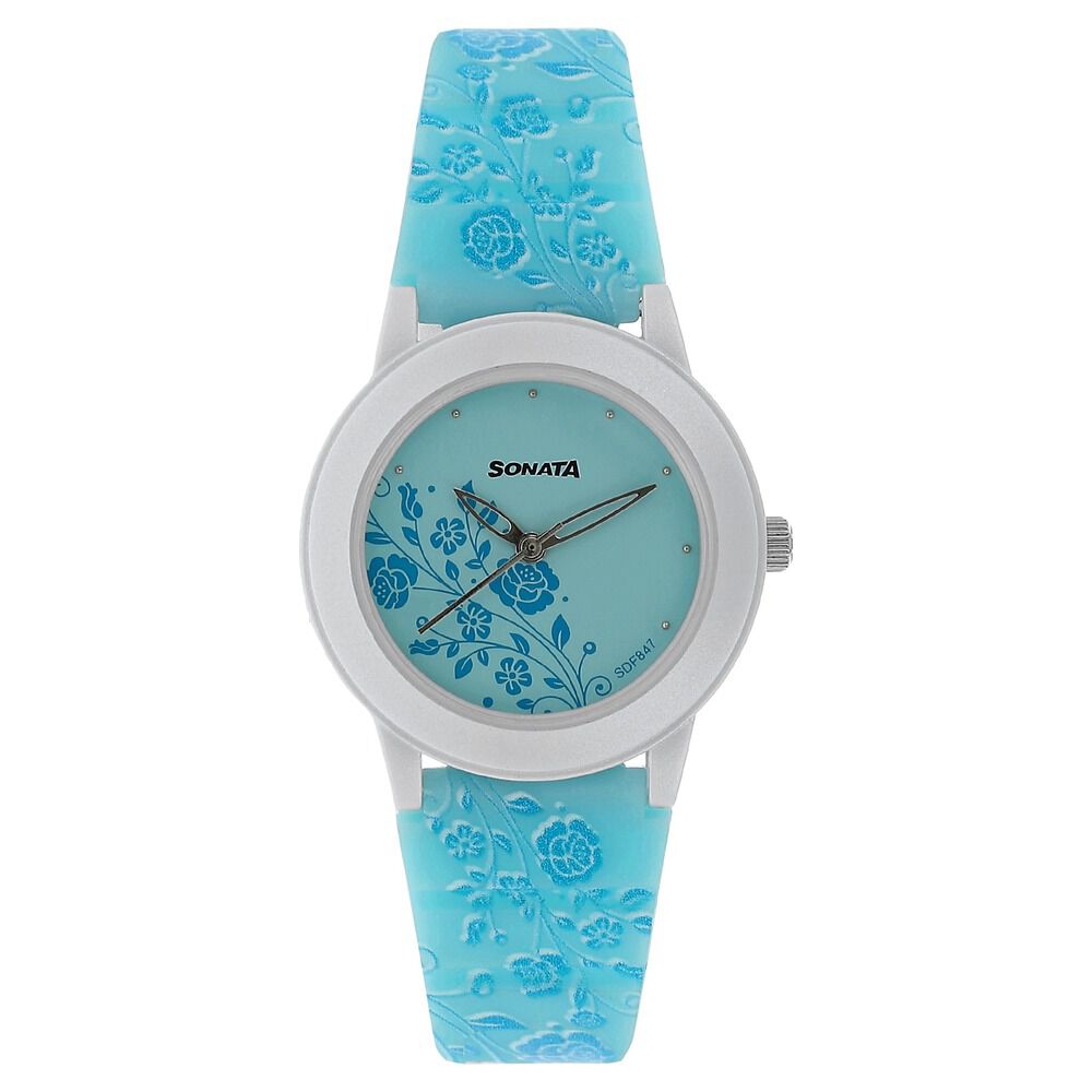 Girls watch blue colour deals