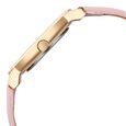 Sonata Sleek Women Silver Dial Blush Pink Leather Strap Watch - image number 4