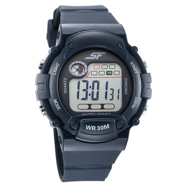 Sonata Digital Dial Grey Plastic Strap Watch for Men - image number 0