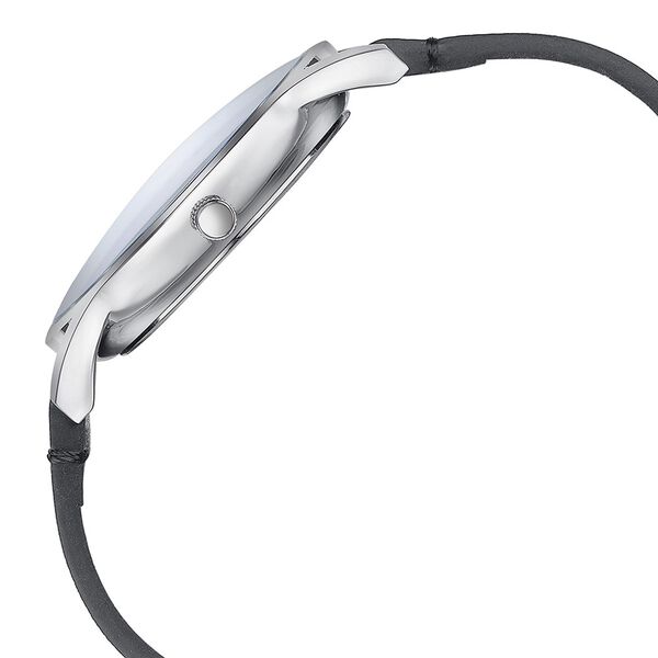 Sonata Quartz Analog Silver Dial Black Leather Strap Watch For Men - image number 4