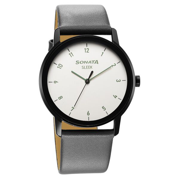Sleek Grey Dial Analog Watch for Men - image number 0