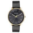 Sonata Quartz Analog Black Dial Black Leather Strap Watch For Women - image number 1