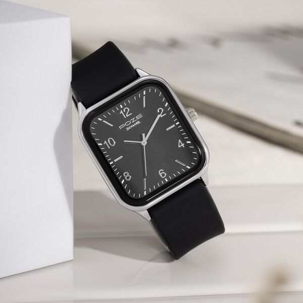 Sonata Poze Quartz Analog Black Dial Silicone Strap Watch for Men - image number 0