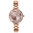 Sonata Festive Quartz Analog Silver Dial Gold Metal Strap Watch For Women
