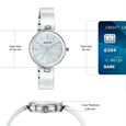 Sonata Festive Quartz Analog White Dial Two Toned Ceramic & Metal Strap Watch For Women - image number 3