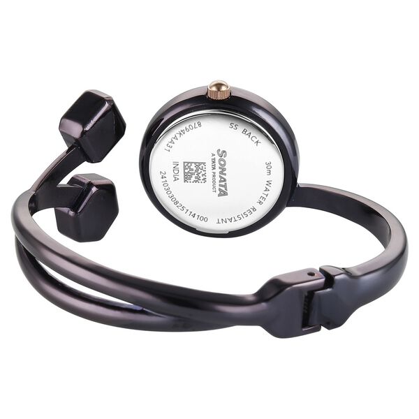 Sonata Aura Quartz Analog Purple Dial Purple Stainless Steel Strap Watch For Women - image number 3