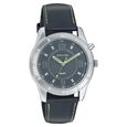 Sonata Quartz Analog Black Dial Leather Strap Watch for Men