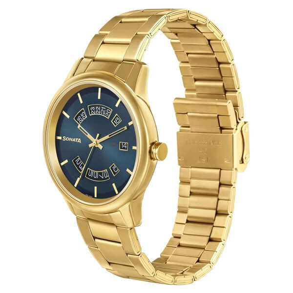 Sonata Quartz Analog with Date Stainless Steel Strap Watch for Men - image number 1