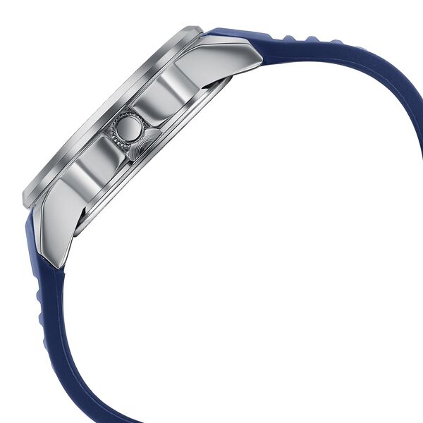 Poze Poze Quartz Analog Blue Dial Blue Silicone Strap Watch For Men - image number 5