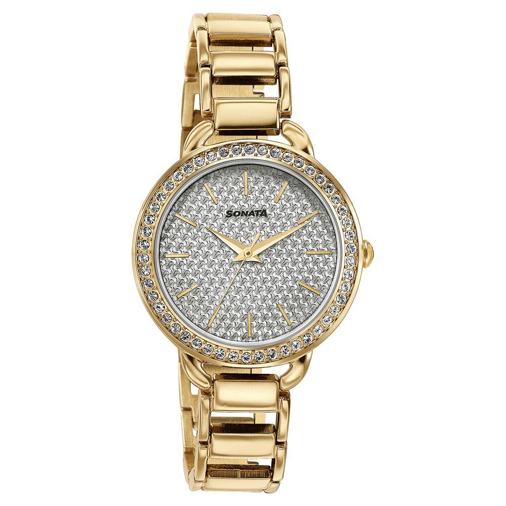Sonata diamond watch deals