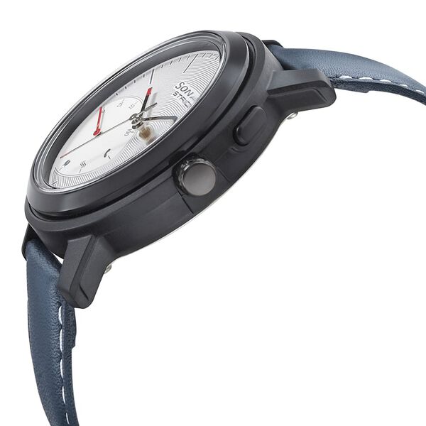 Sonata Stride Smart White Dial Leather Strap Watch for Men - image number 2