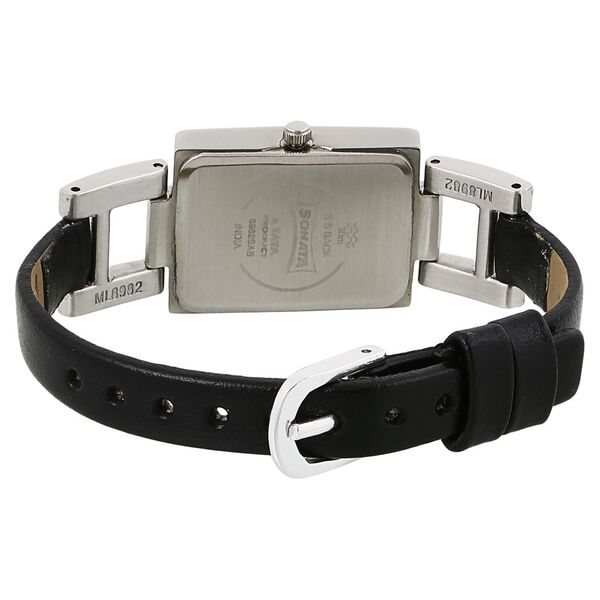 Sonata Quartz Analog White Dial Leather Strap Watch for Women - image number 3