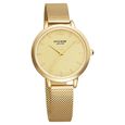 Poze by Sonata Quartz Analog Golden Dial Stainless Steel Strap Watch for Women - image number 1
