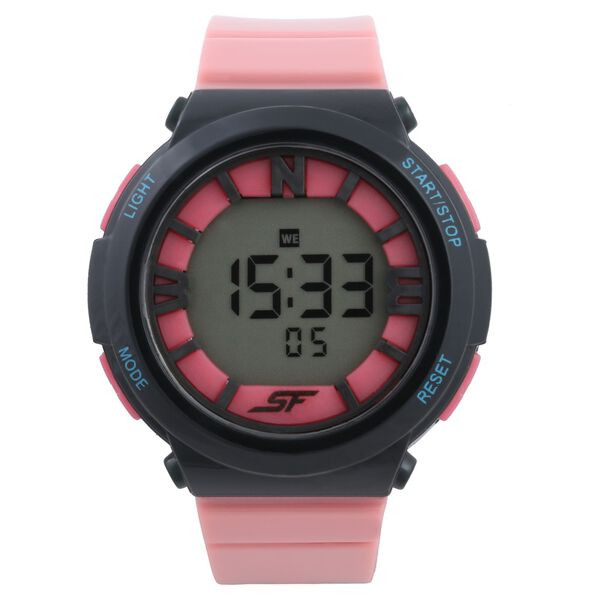 SF Digital Dial Plastic Strap Women Watch - image number 0