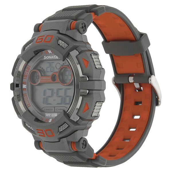 SF Digital Dial Plastic Strap Watch for Men - image number 1