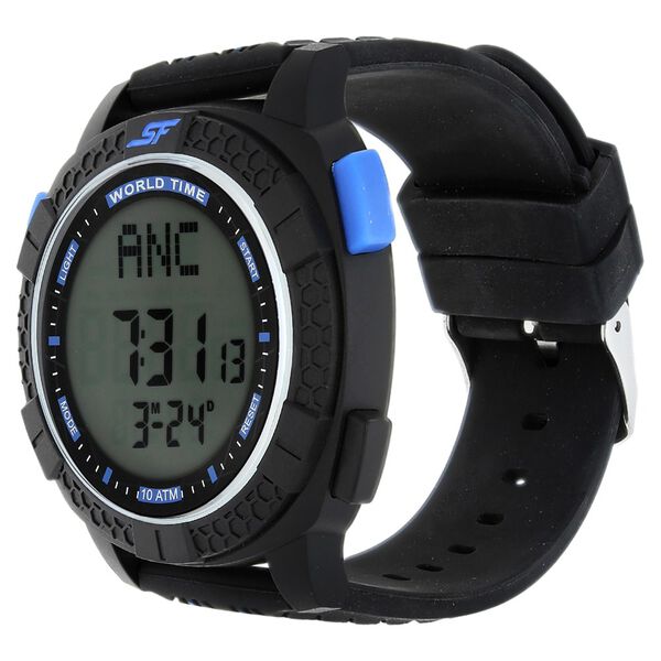 SF Carbon Series Digital Dial Unisex Watch With Plastic Strap - image number 1