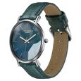 Poze By Sonata Quartz Analog Green Dial Green Leather Strap Watch For Men - image number 4