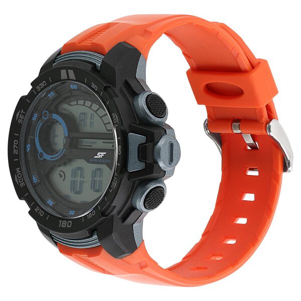 SF Super Fibre Digital Dial Plastic Strap Watch for Men - image number 1