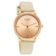 Sonata Sleek Women Bronze Sunray Dial Ultra-Slim Brown Metal Watch