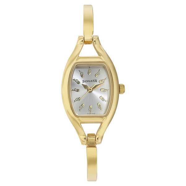 Sonata Quartz Analog White Dial Metal Strap Watch for Women - image number 0