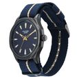 Poze By Sonata Quartz Analog Blue Dial Red Nylon Strap Watch For Men - image number 2