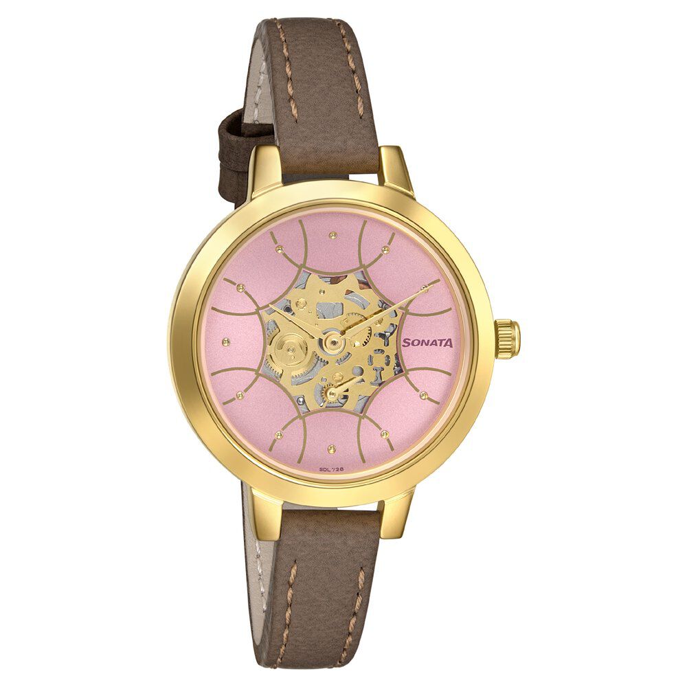 Sonata rose gold watches for ladies 2025