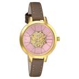 Sonata Unveil Quartz Multifunction Leather Strap Watch for Women - image number 0
