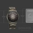 Sonata Aspire Quartz Analog Grey Dial Stainless Steel Strap Watch For Men - image number 3