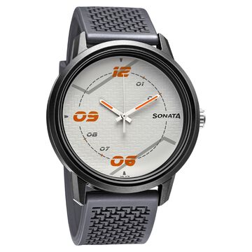Sonata Quartz Analog PU Strap Watch for Men