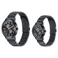 Sonata Wedding Edit Quartz Analog Black Dial Stainless Steel Strap Watch For Pair - image number 3