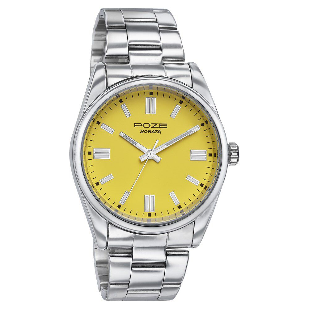 Sonata yellow watch top