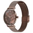 Sonata Quartz Analog Brown Dial Brown Stainless Steel Strap Watch For Women - image number 3