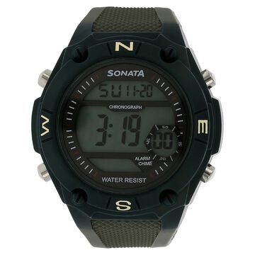 SF Digital Dial Grey Plastic Strap Watch for Men