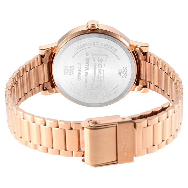Sonata Ladies Essentials Green Dial Stainless Steel Strap Watch for Women - image number 3